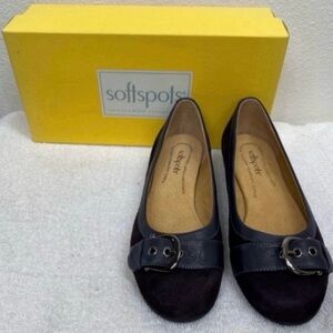 NWT New Softspots Women's Presto Plum Purple Suede Leather Comfort Loafer 8WW